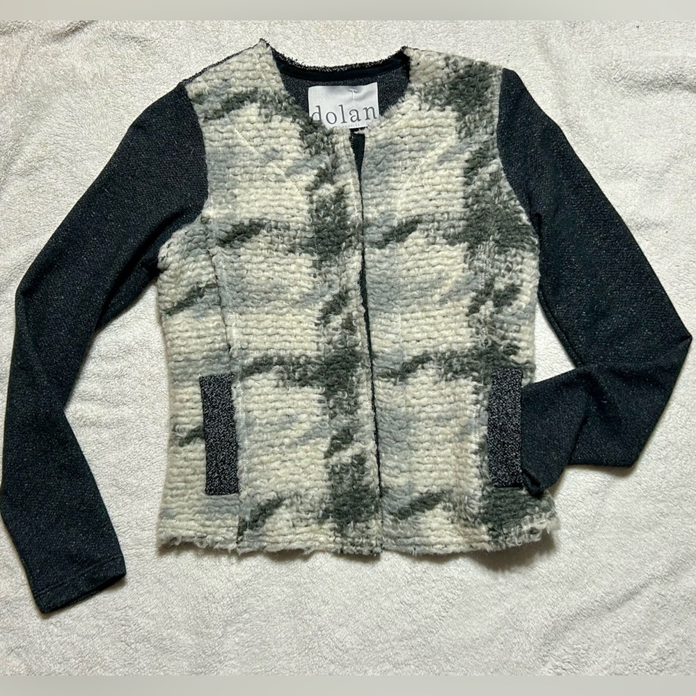 Anthropologie | Dolan Zip Front Wool Blend Cardigan Sweater size S Cardi